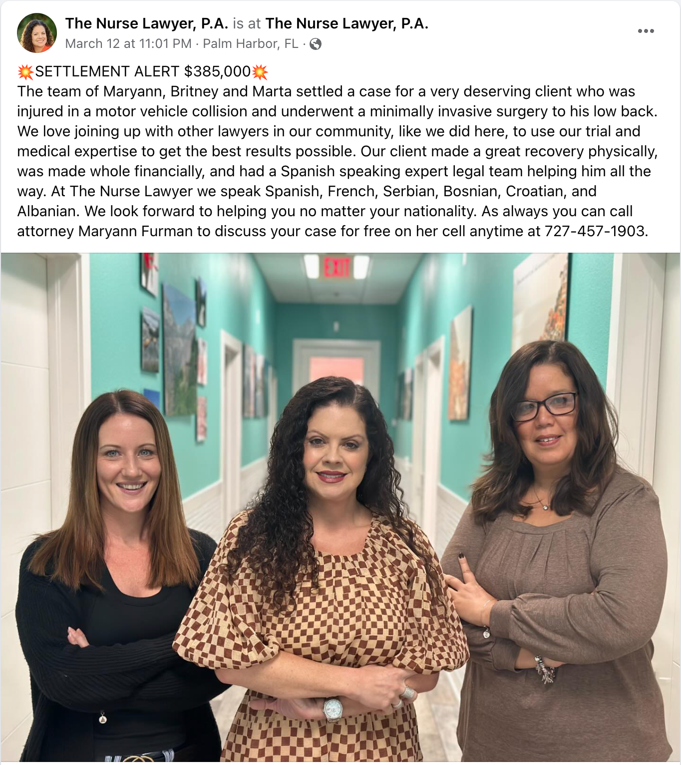 Image Settlement Alert $385,000