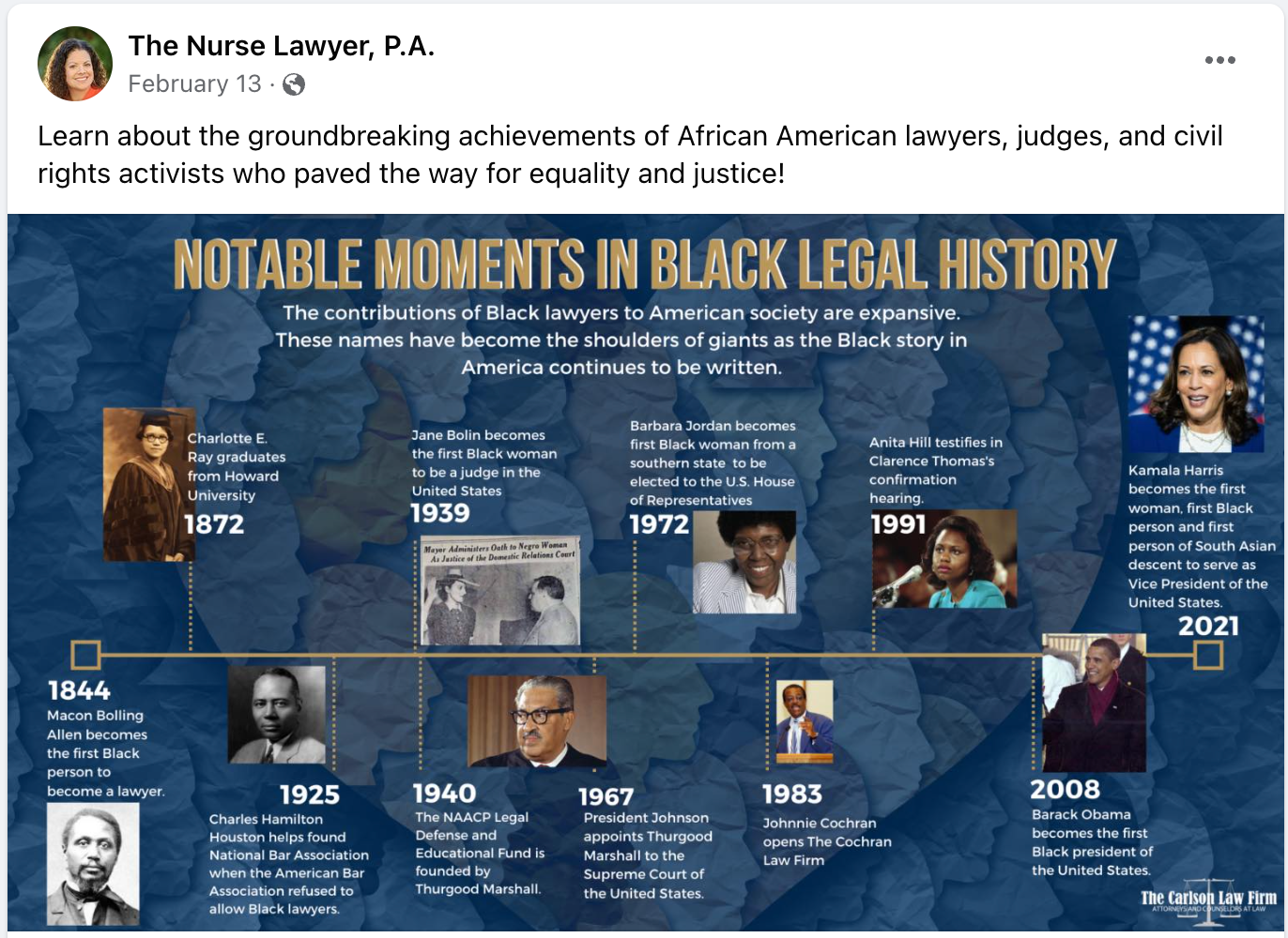 Image Notable Moments in Black Legal History