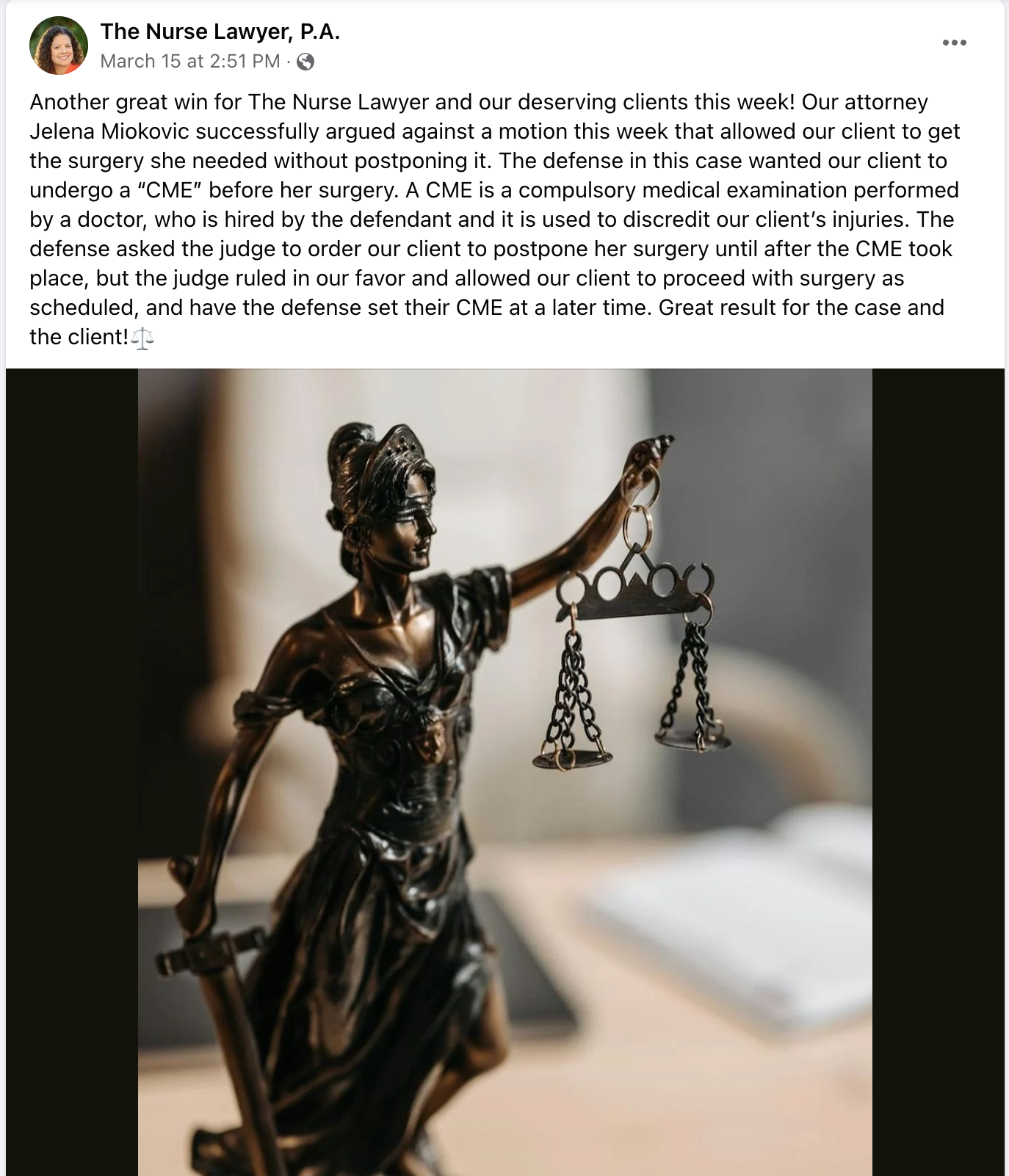 Image Another Great Win For The Nurse Lawyer And Our Deserving Clients This Week