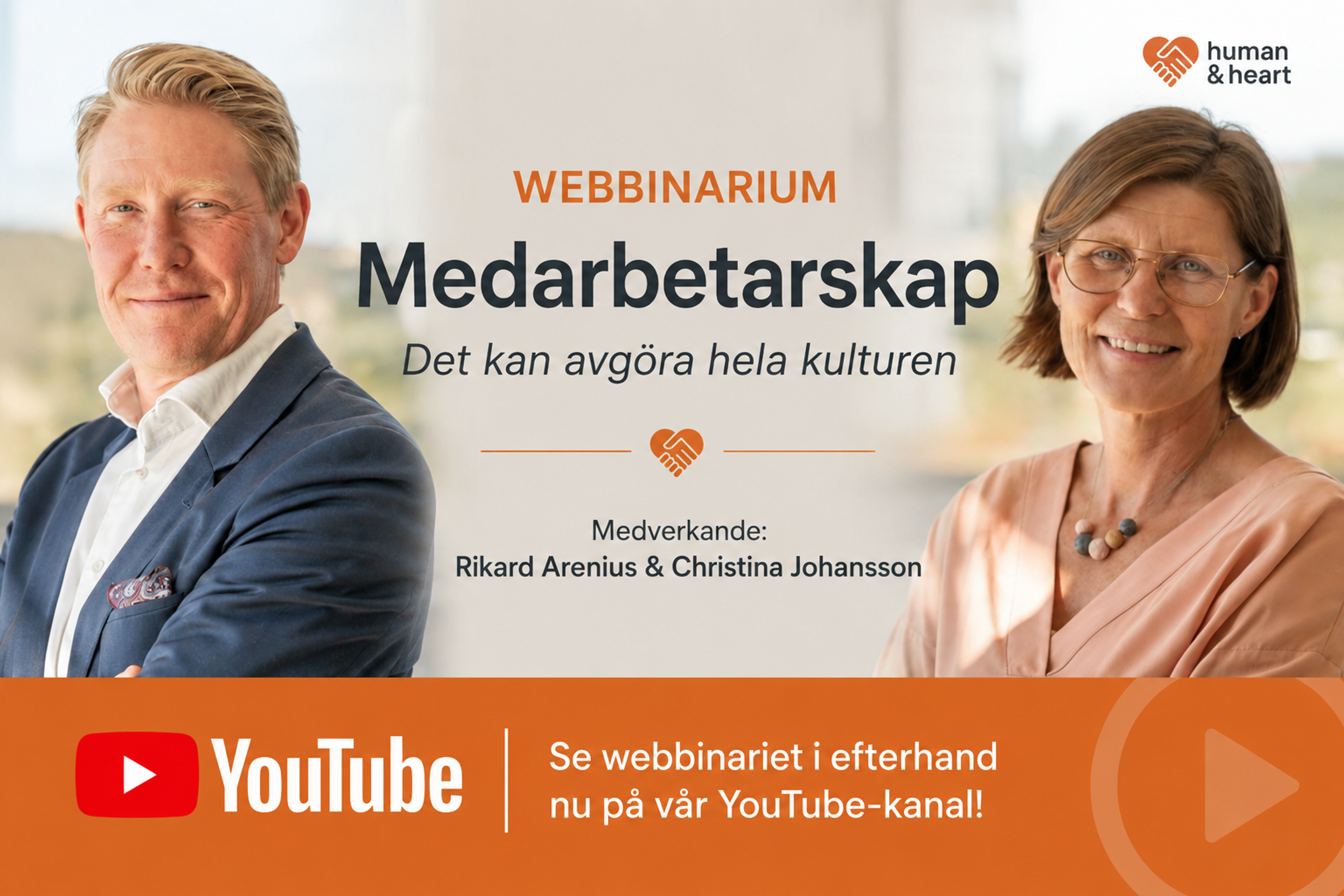 Missa inte webbinariet om Medarbetarskap – se det i efterhand på YouTube