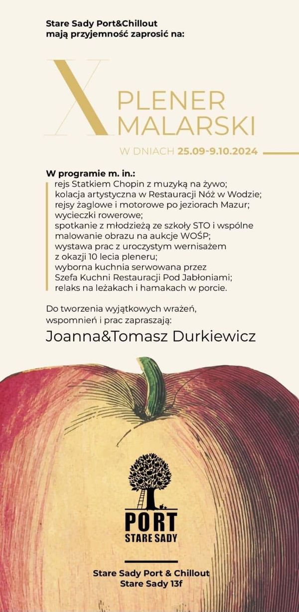 Plener w Starych Sadach na Mazurach