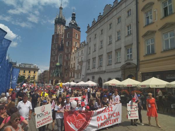 Marsz dla życia w Krakowie