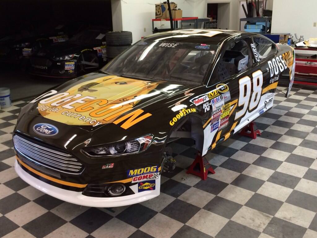 Completed Nascar Racer is Stunning Promotion for Dogecoin