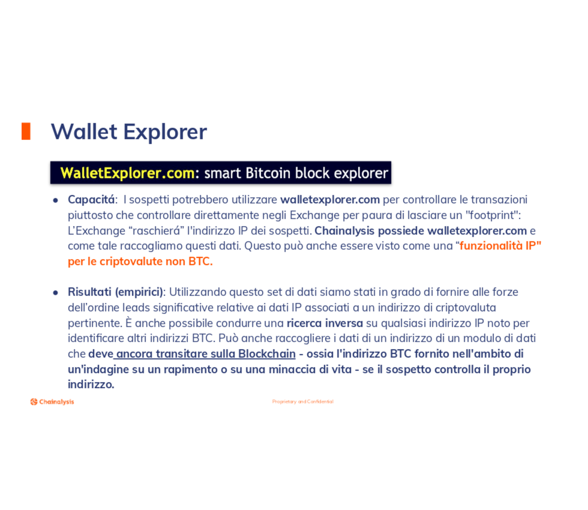 Leaked Slides Show How Chainalysis Flags Crypto Suspects for Cops