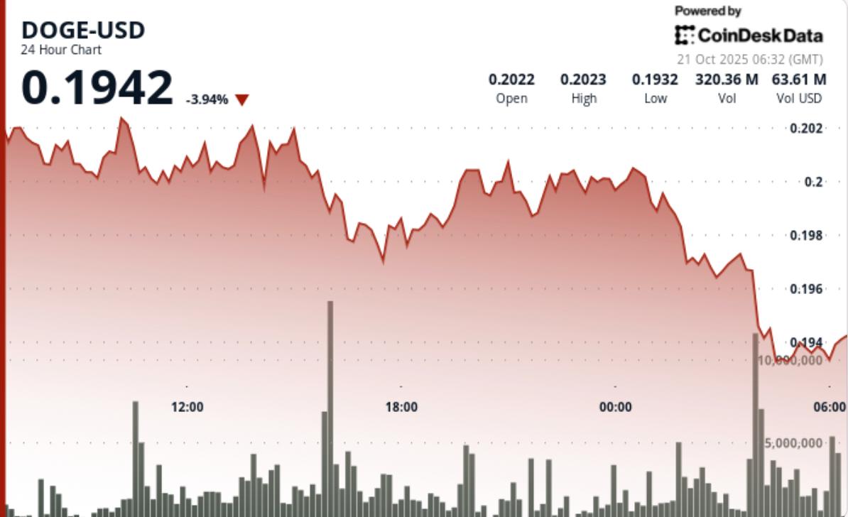 도지코인 가격 뉴스: 도지코인 트레이더들, $0.194에서의 하락 돌파 또는 숏커버 랠리 주시