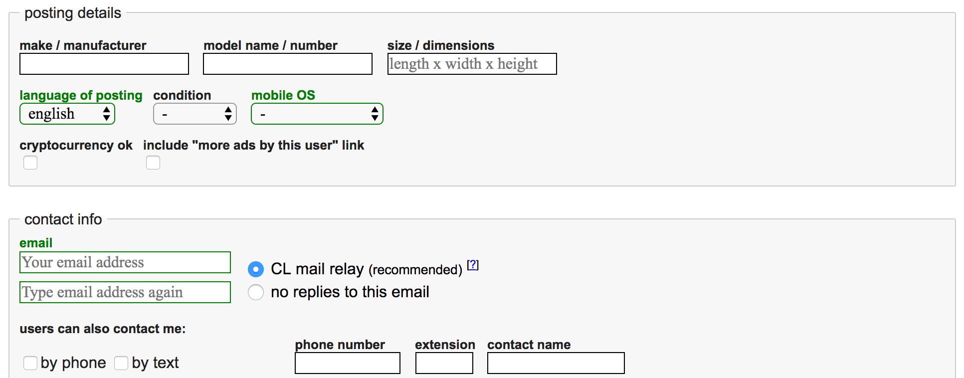 Craigslist Sellers Can Now Request Cryptocurrency Payments