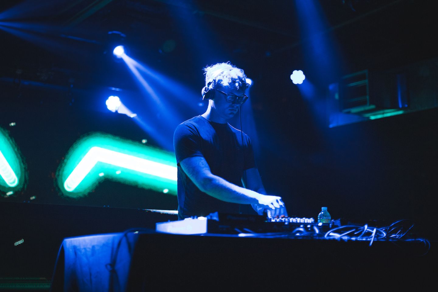 Scene from the closing night party at Consensus 2022 (Joey Martinez/CoinDesk)