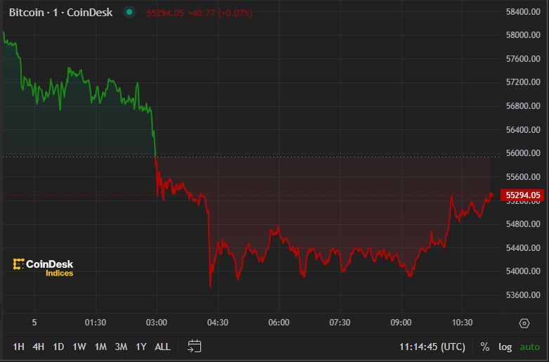 First Mover Americas: Bitcoin Slumps Below $54K as Mt. Gox Flags Repayments