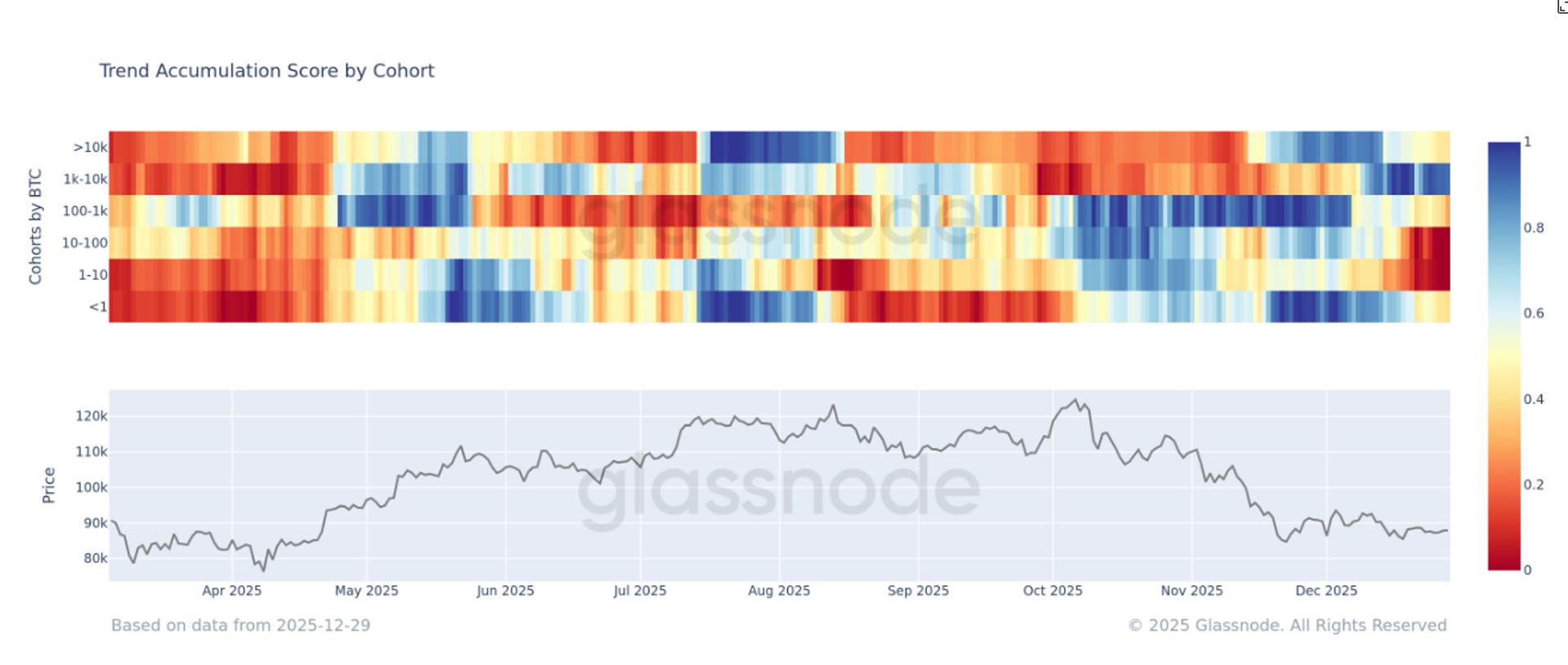 Bitcoin whales have been the main accumulators in the $80,000 range