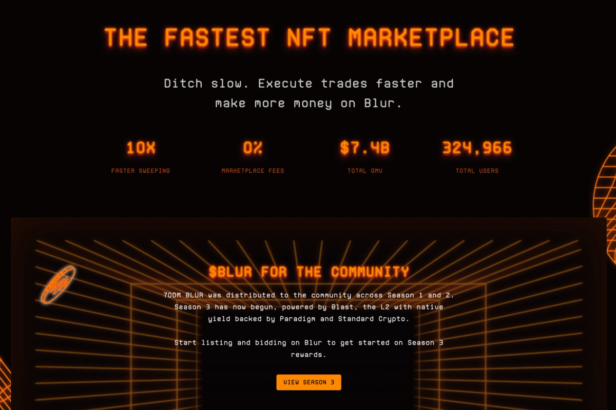 Once-largest Ethereum NFT marketplace Blur is shutting down after.