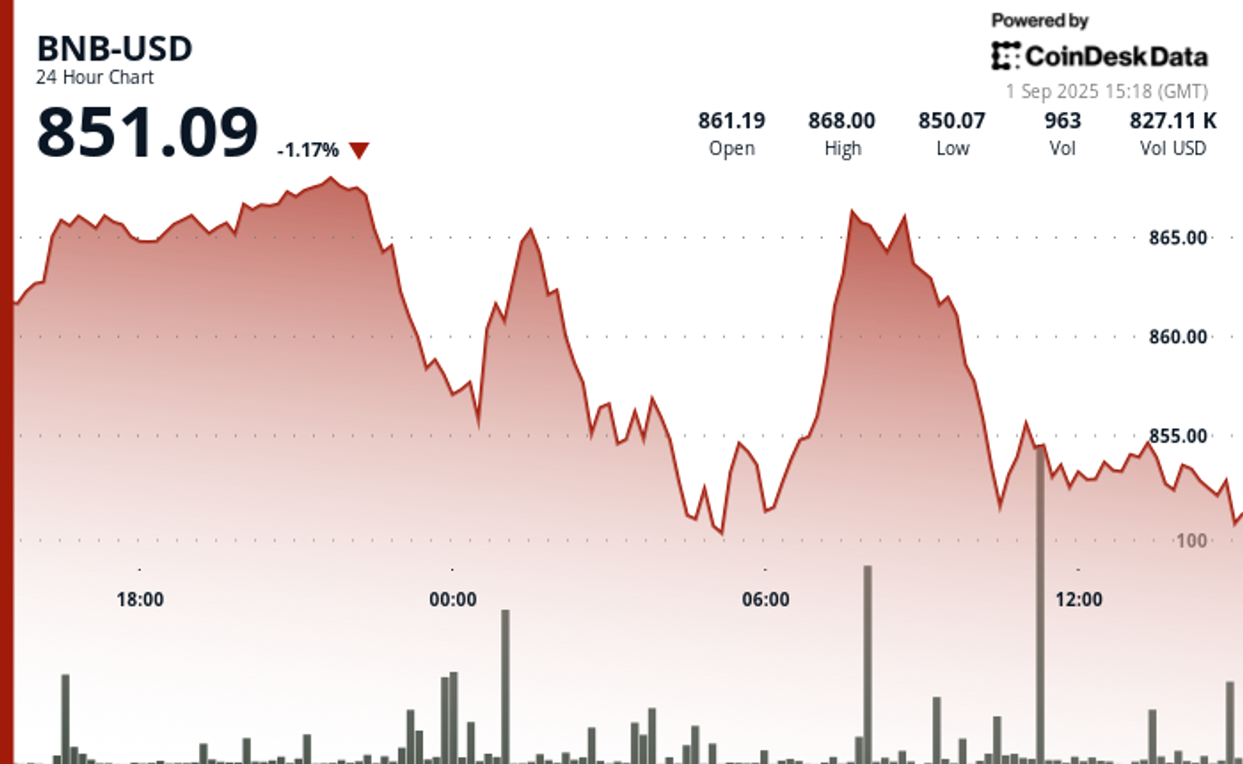 BNB Slips Under $860 as Resistance Holds and Merchants Brace for U.S. Jobs Information BNB Slips Under $860 as Resistance Holds and Merchants Brace for U.S. Jobs Information