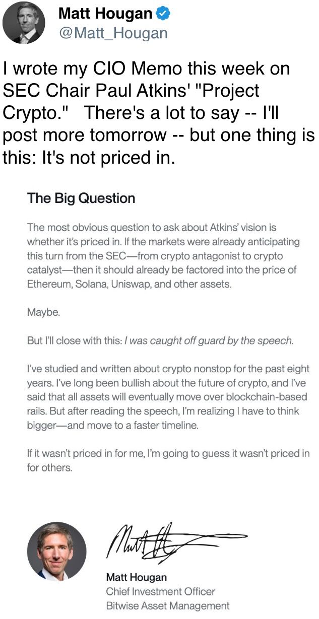 It's not priced in.