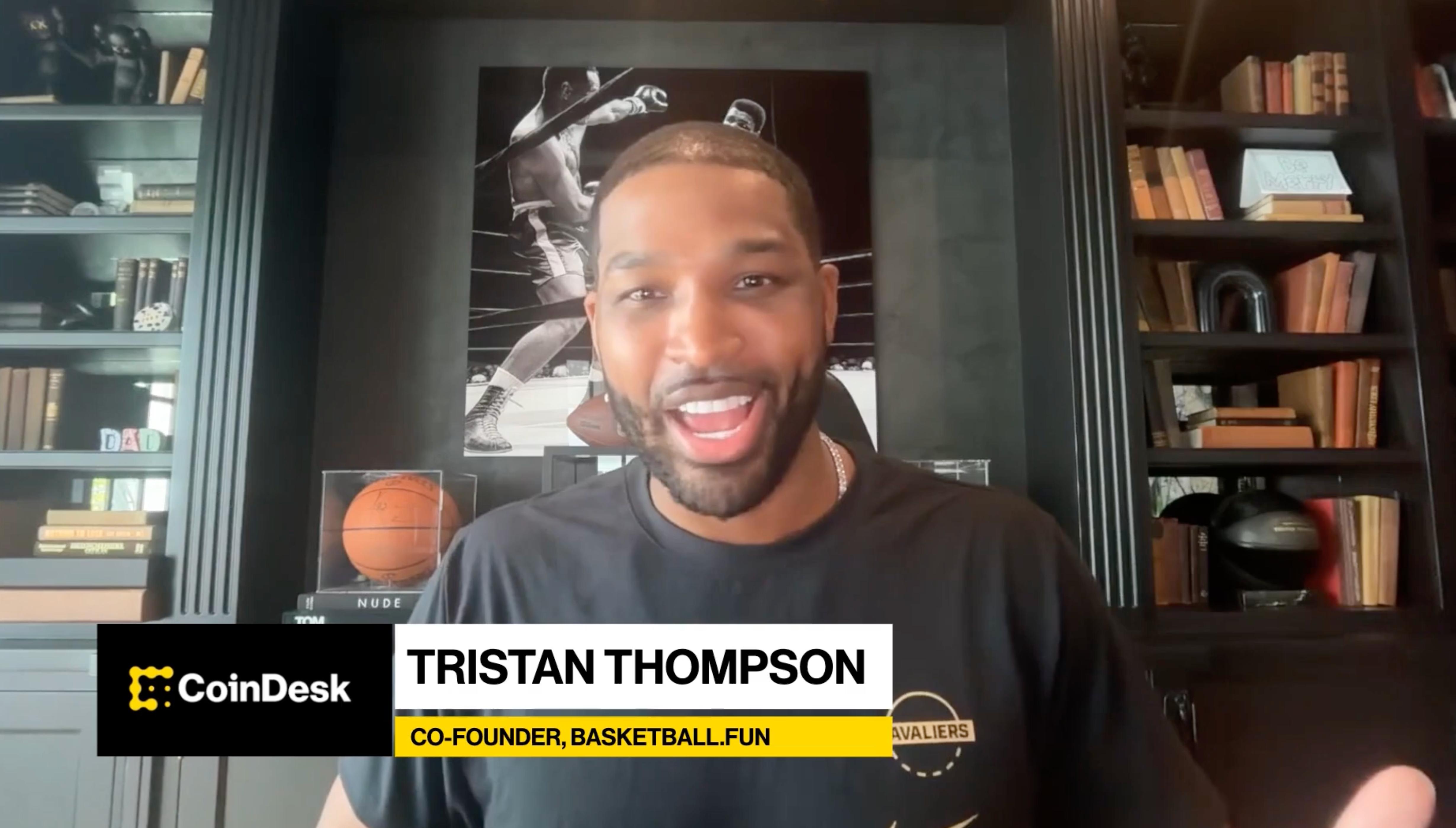 Tristan Thompson launches basketball.fun