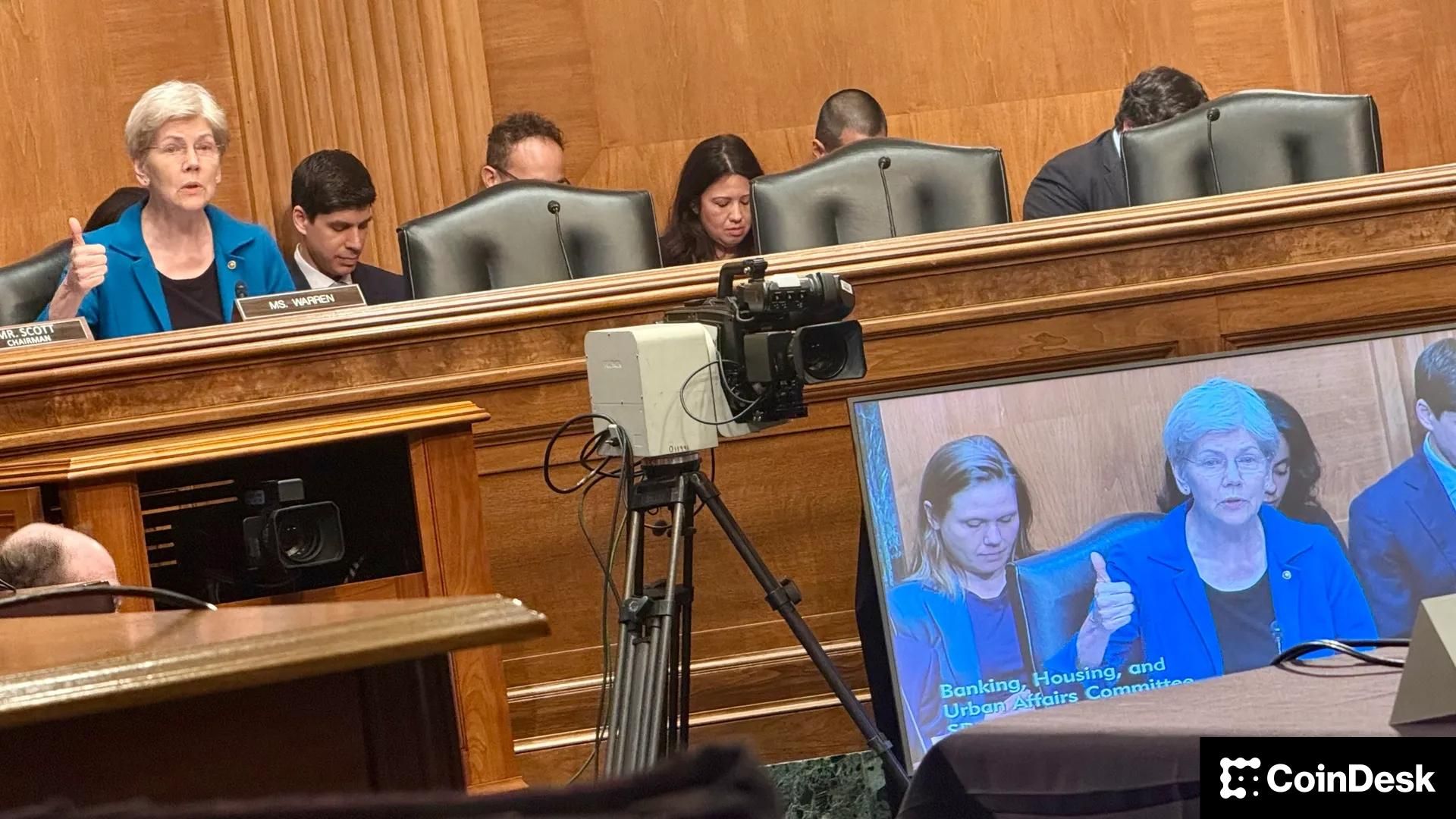 U.S. Senate's Warren asks for Trump-tied crypto probe as market structure bill drags