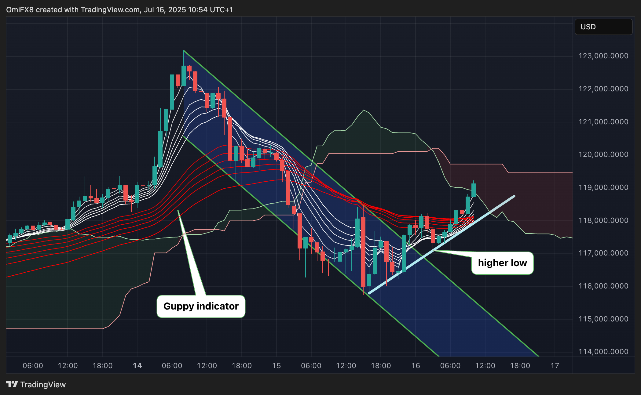 BTC's hourly chart. (TradingView)