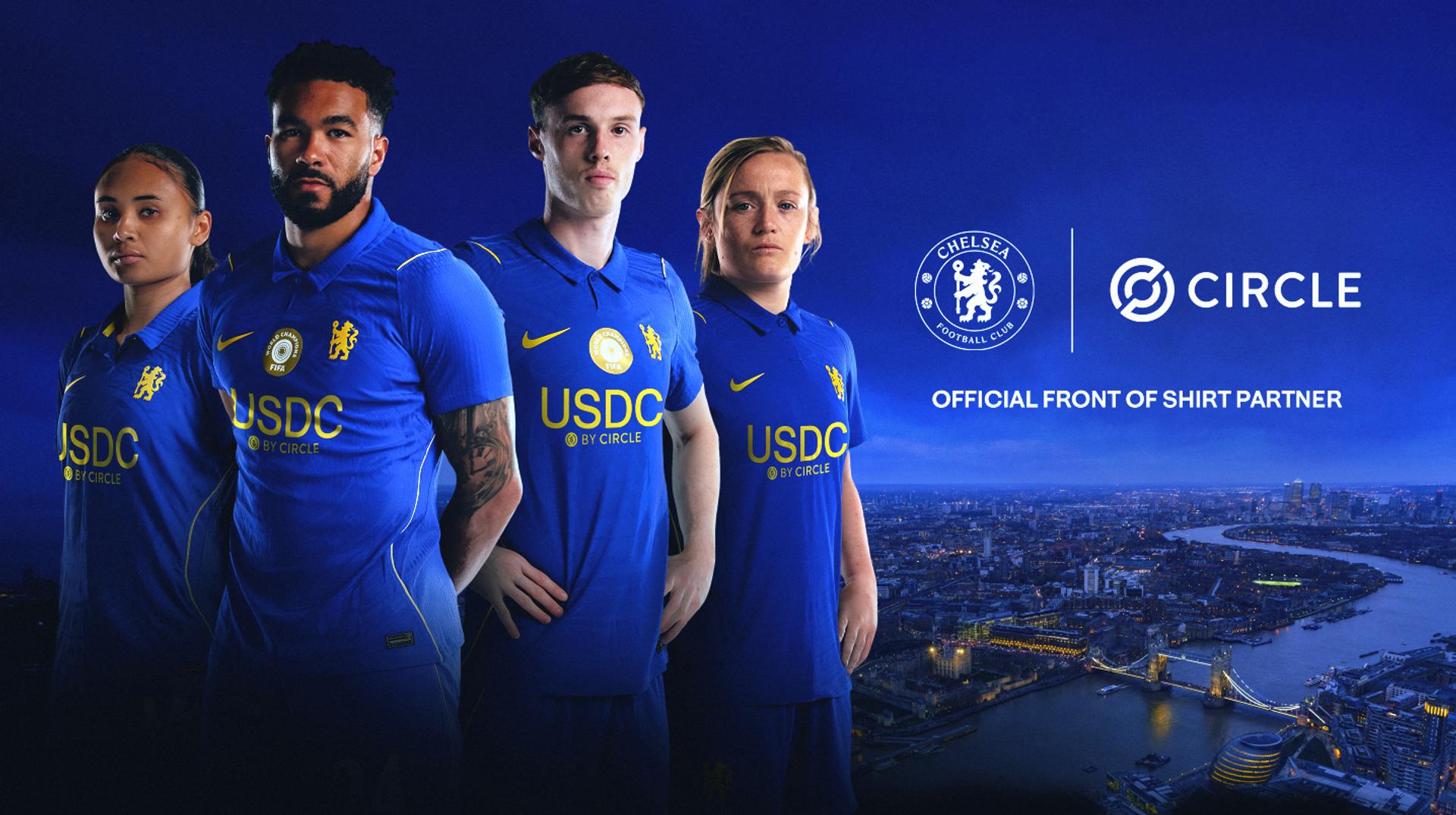 Circle's USDC takes over Chelsea's jersey in Premier League's first sponsorship deal