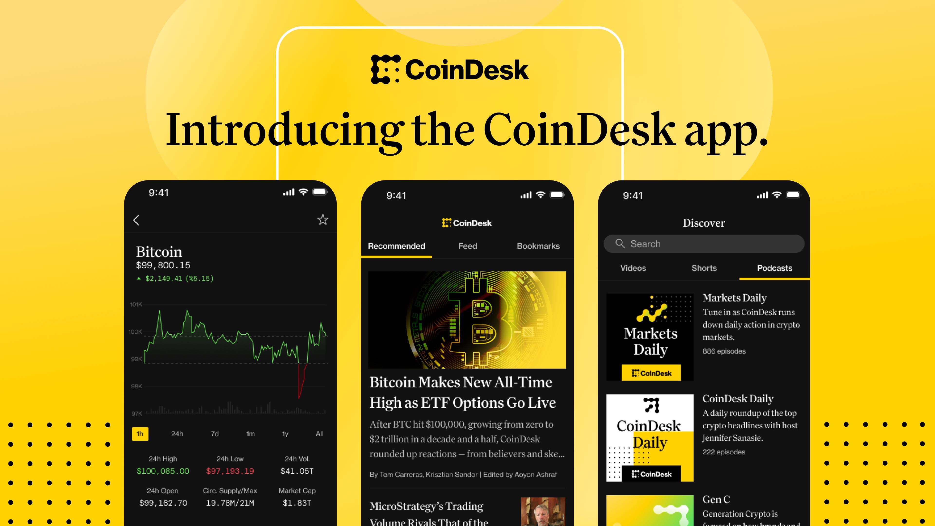 Introducing the CoinDesk Mobile App: Your All-in-One Crypto News and Market  Companion