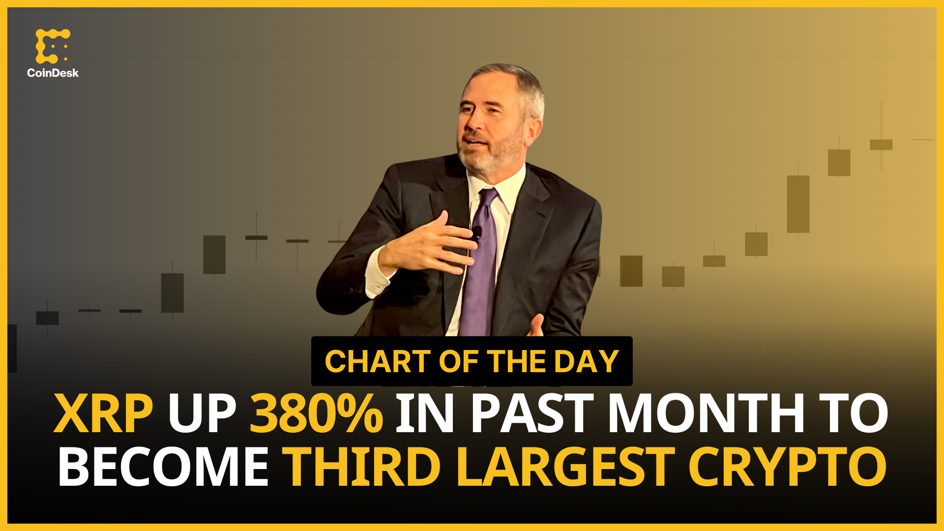 Chart of the Day | XRP Surges 380% in One Month, Flipping Tether to Become  Third Largest Crypto | CoinDesk Videos