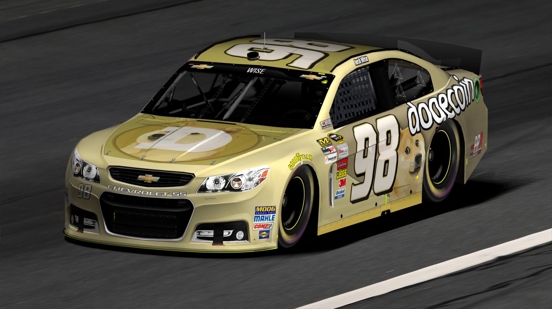 El fundador de Moolah donó accidentalmente 20 millones de Dogecoin a un  piloto patrocinador de NASCAR., image size:1920x1076