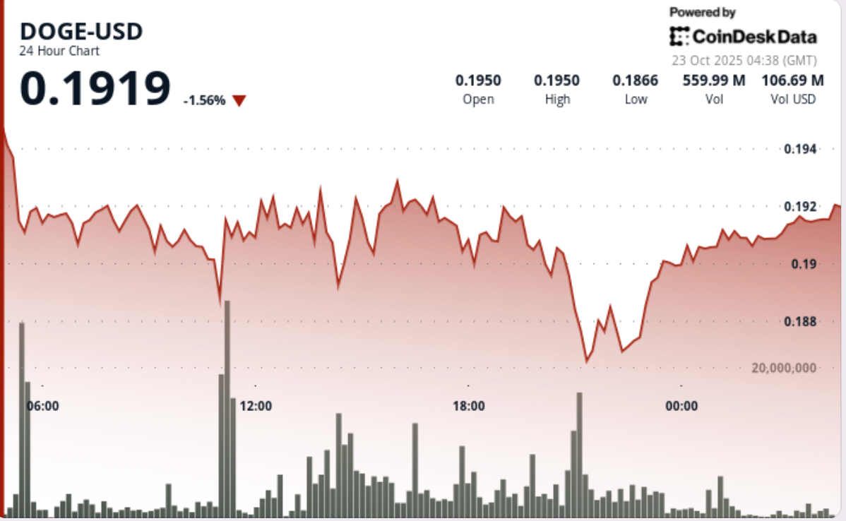 Dogecoin (DOGE) Price News: Tests $0.19 Support as Tight Range Breakout  Potential