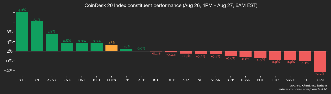 CD20, Aug. 27 2025 (CoinDesk) CD20, Aug. 27 2025 (CoinDesk)