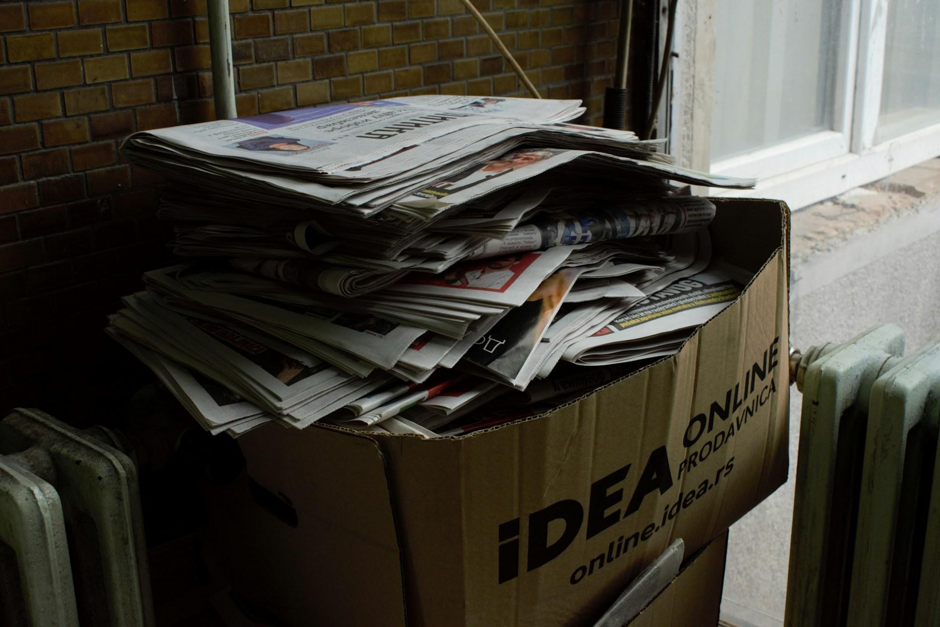 Documents inside a box, symbolizing legislative decisions