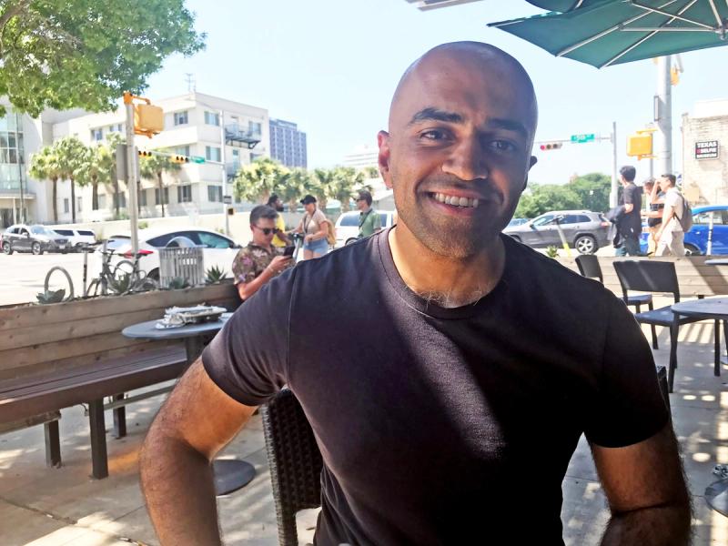 Dragonfly Capital's Haseeb Qureshi at Consensus 2022 (Daniel Kuhn/CoinDesk)