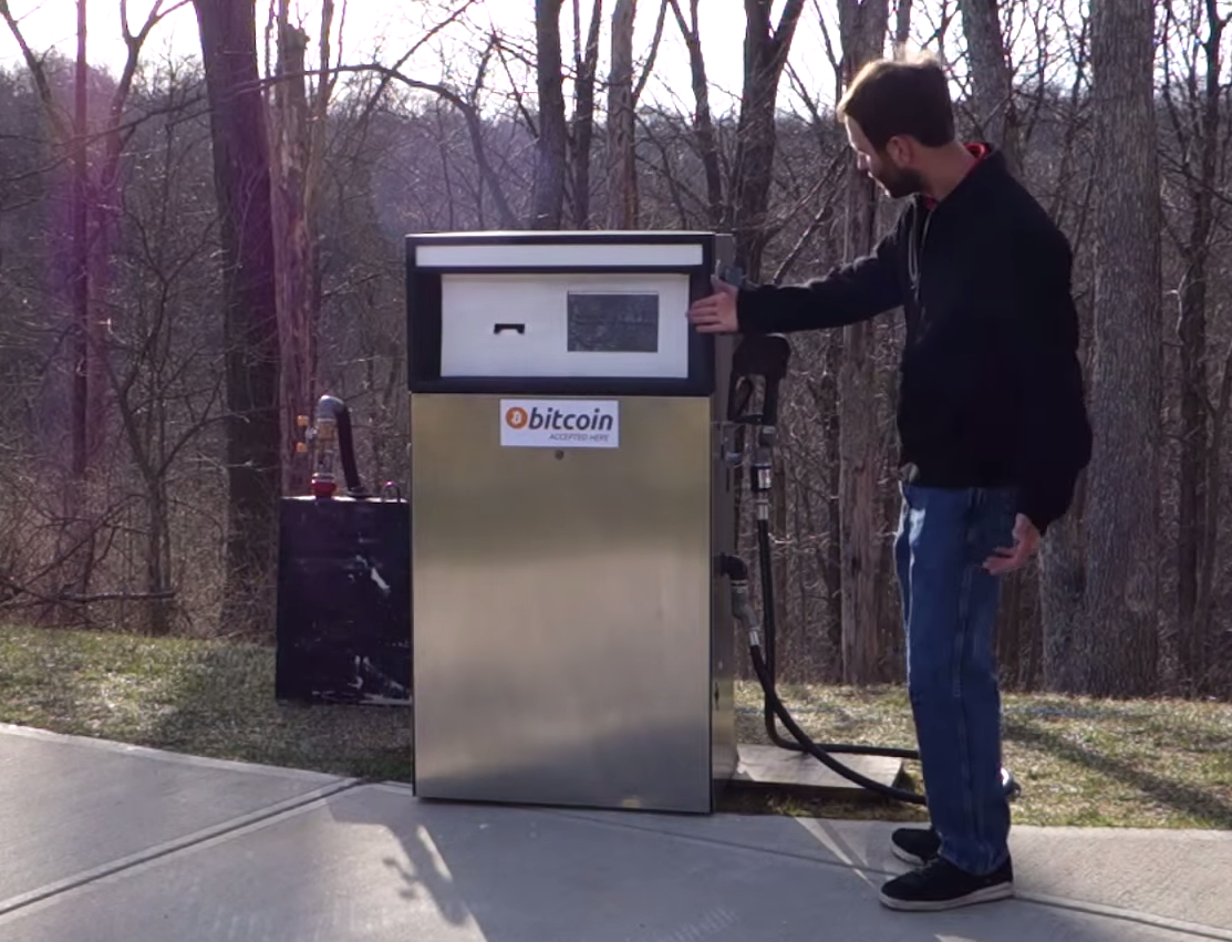 Inventor Creates Commercial Bitcoin Fuel Pump