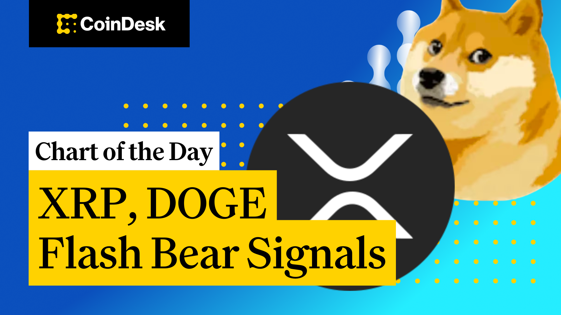 XRP, DOGE Flash Bear Signals, BTC Dominance Rises