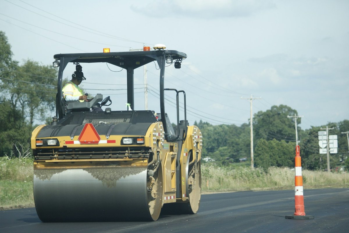 Asphalt paving and road construction