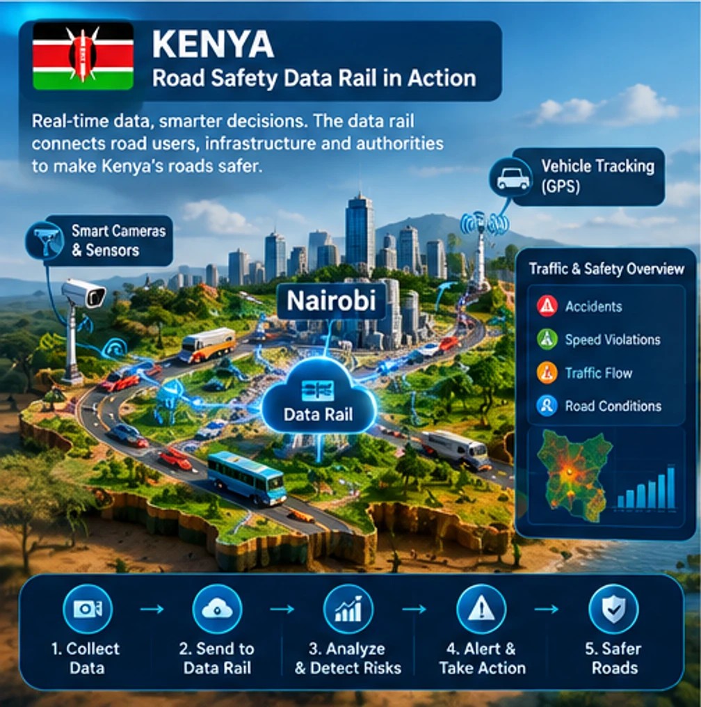How the road safety data rail was applied in Kenya