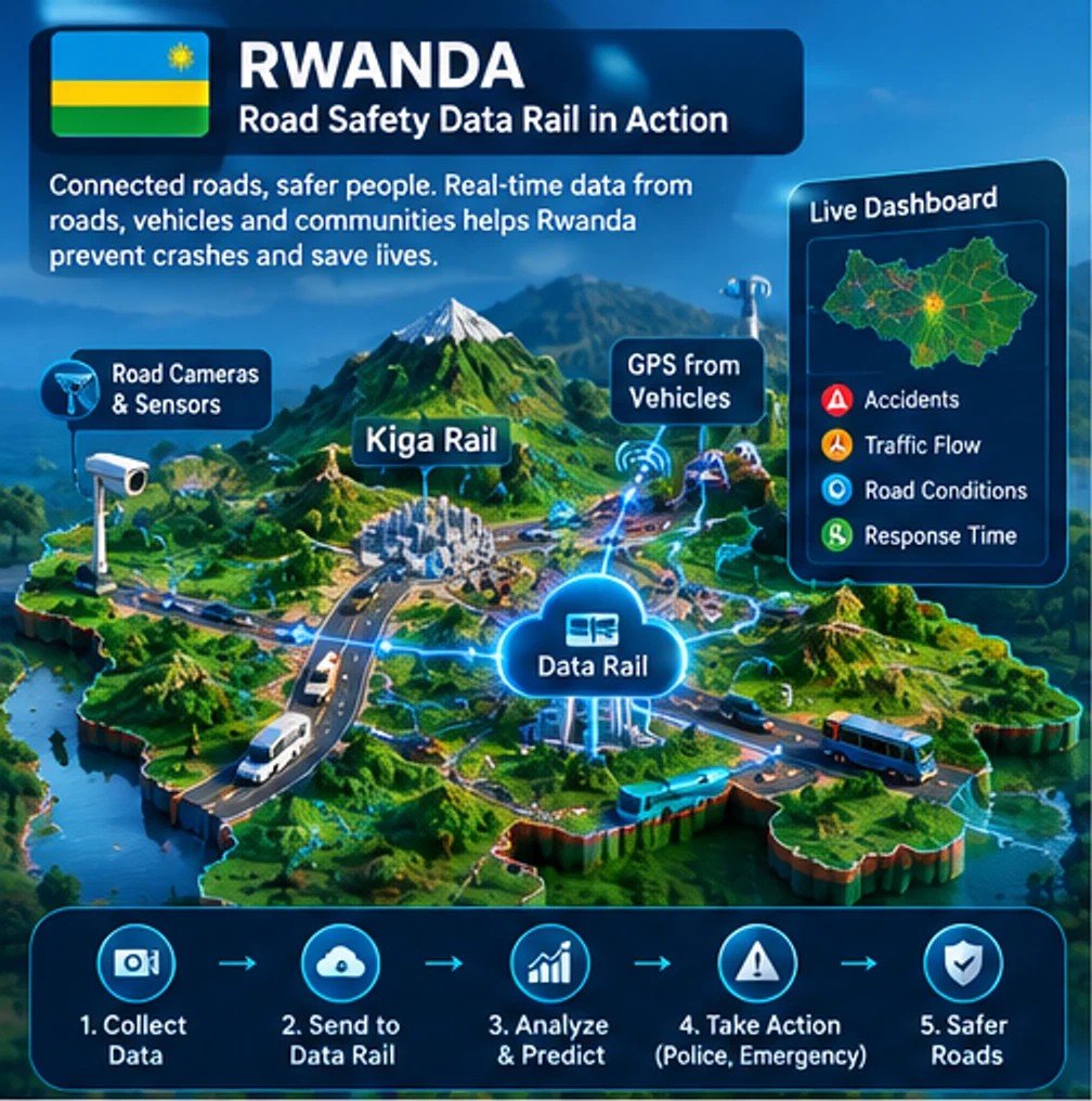 How the road safety data rail was applied in Rwanda