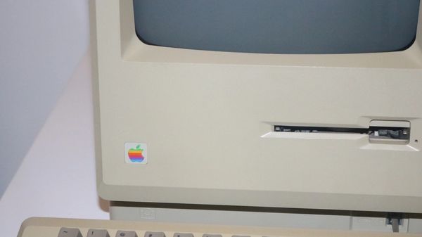 Old Apple Mac computer