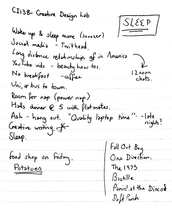 Scan of my notes from this session