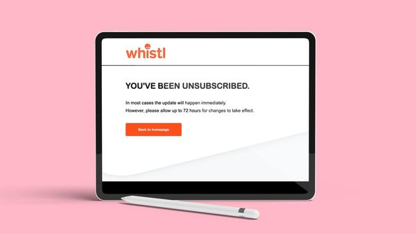 Whistl unsubscribe page