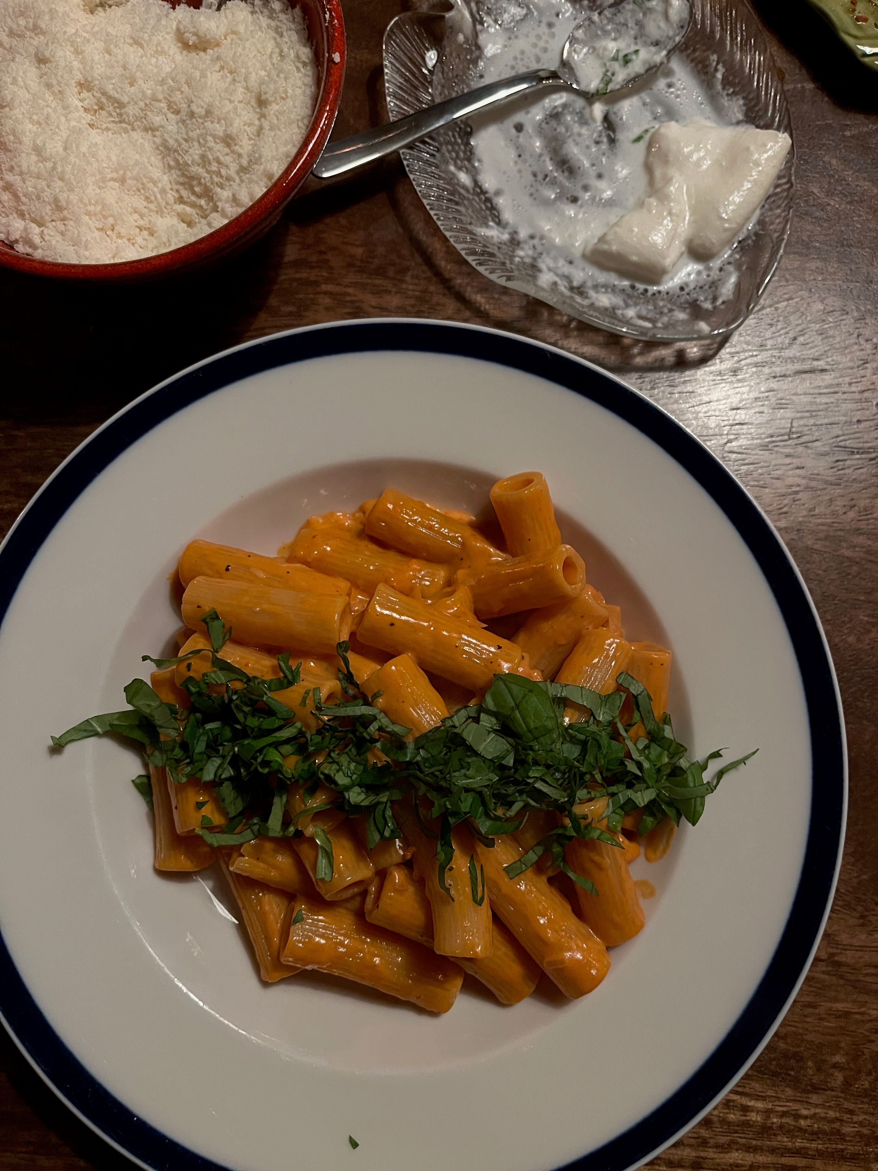 Vodkapasta chilillä