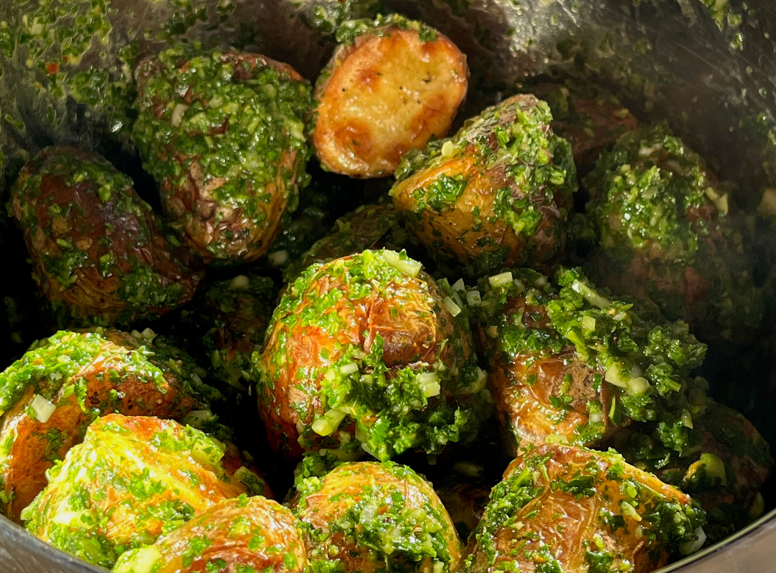 Chimichurri-perunat