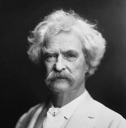 Retrato de Mark Twain