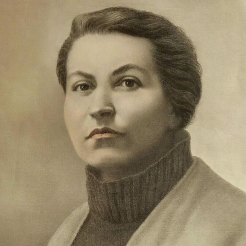 Retrato de Gabriela Mistral