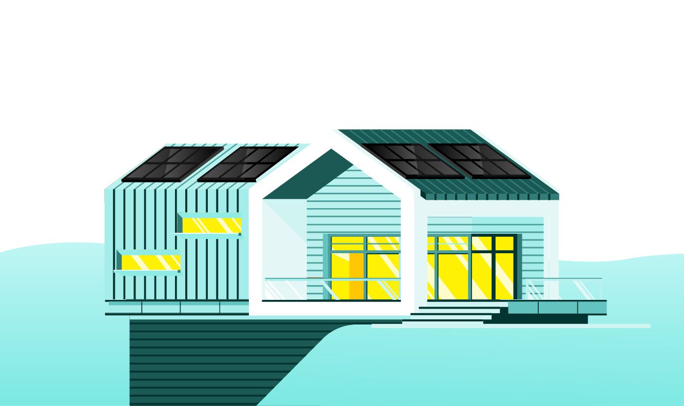 solceller på hus