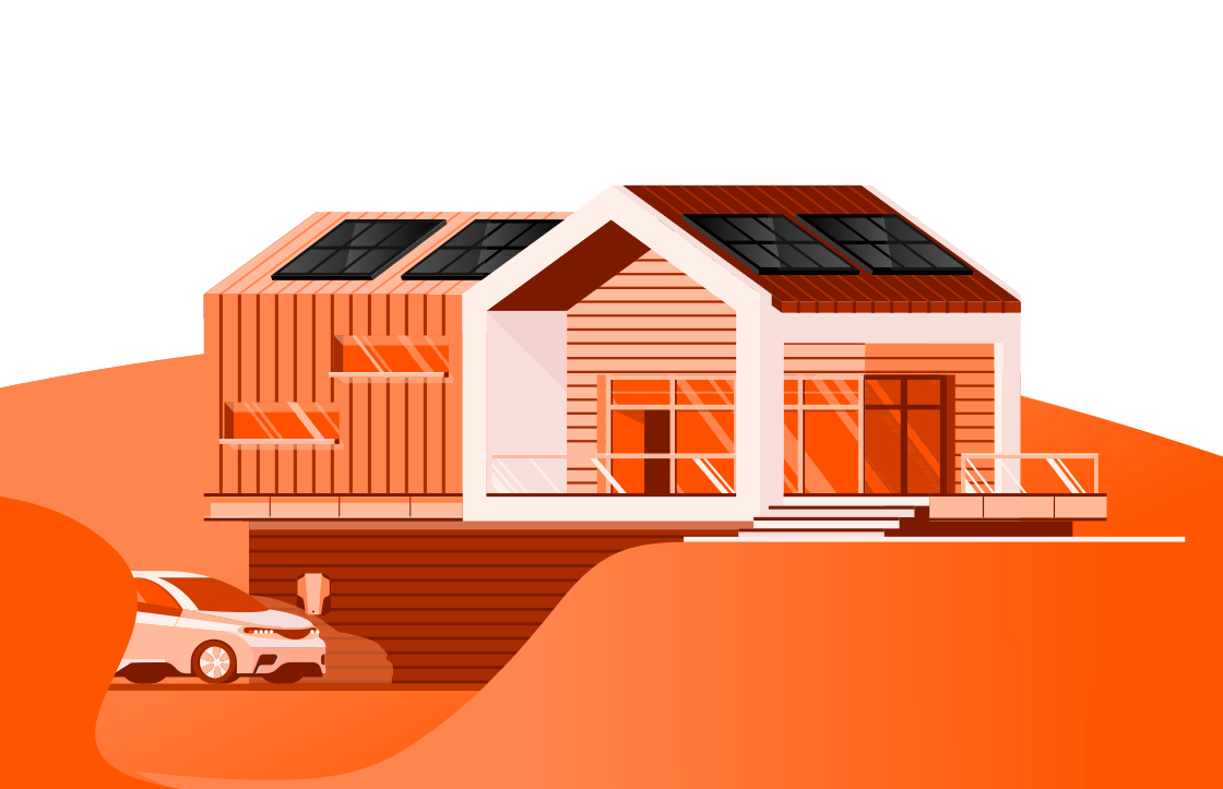 solceller på hus
