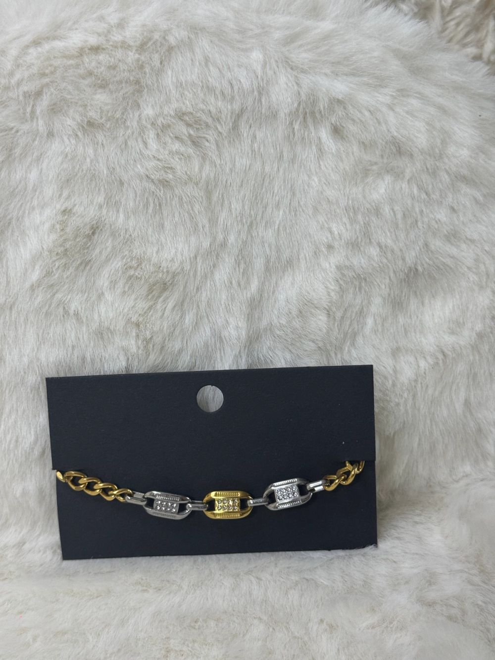 Pulseira prateado e dourado 