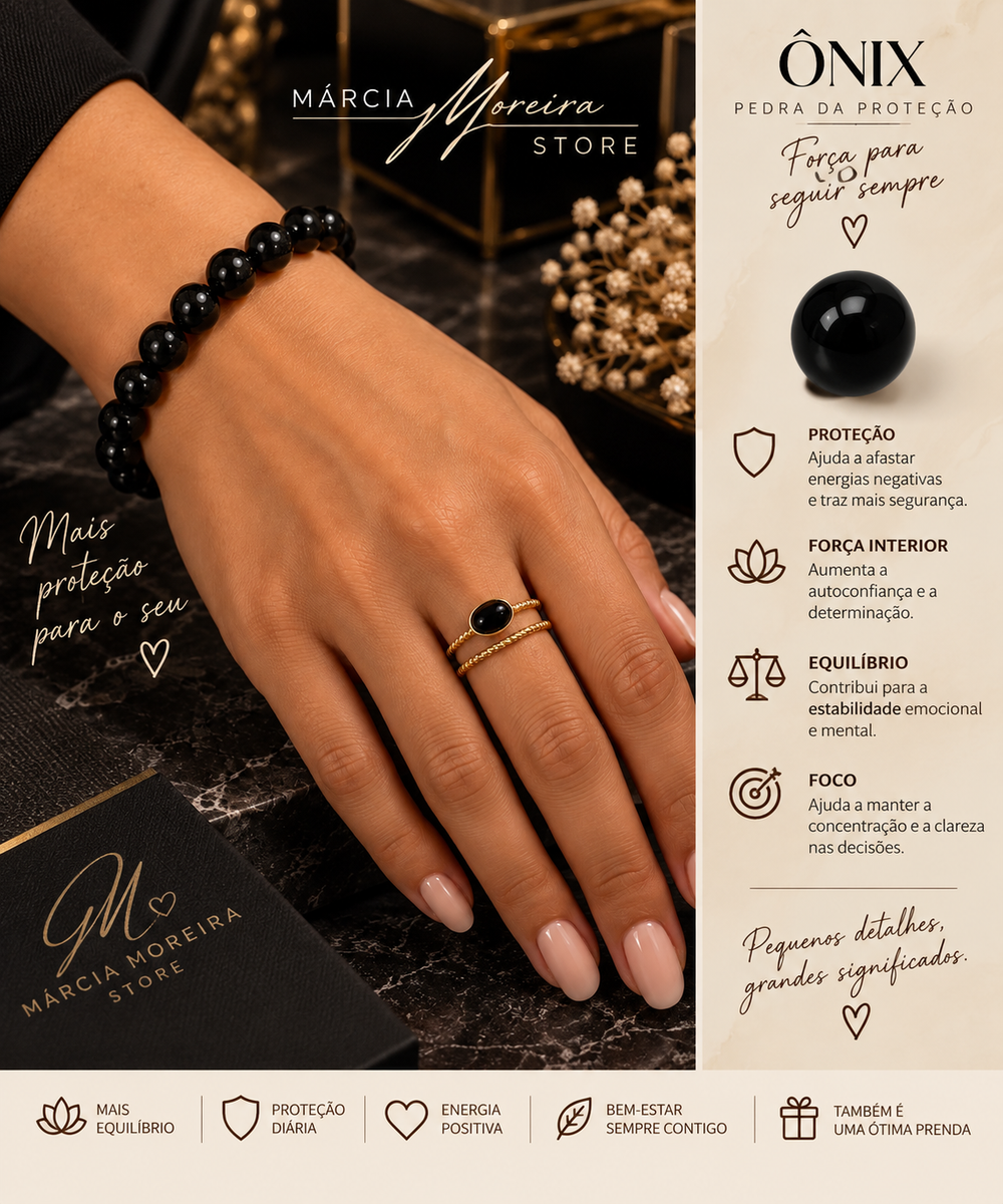 Pulseira ônix