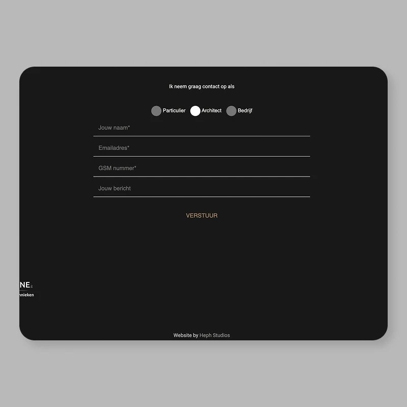 Duidelijk contactformulier