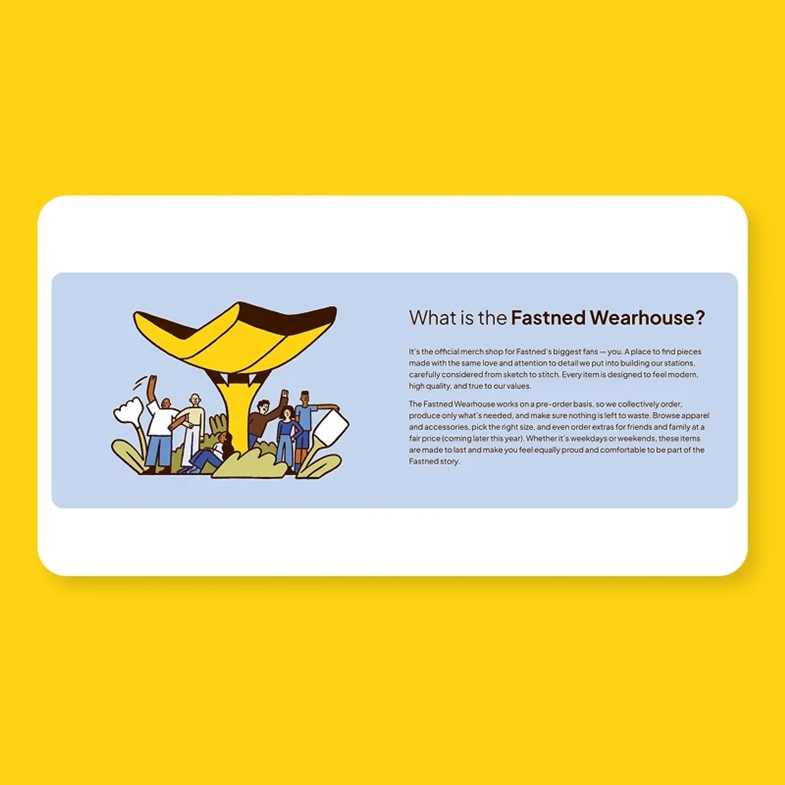 Fastned Wearhouse: Een visuele uitleg van het Wearhouse-concept, zodat nieuwe medewerkers