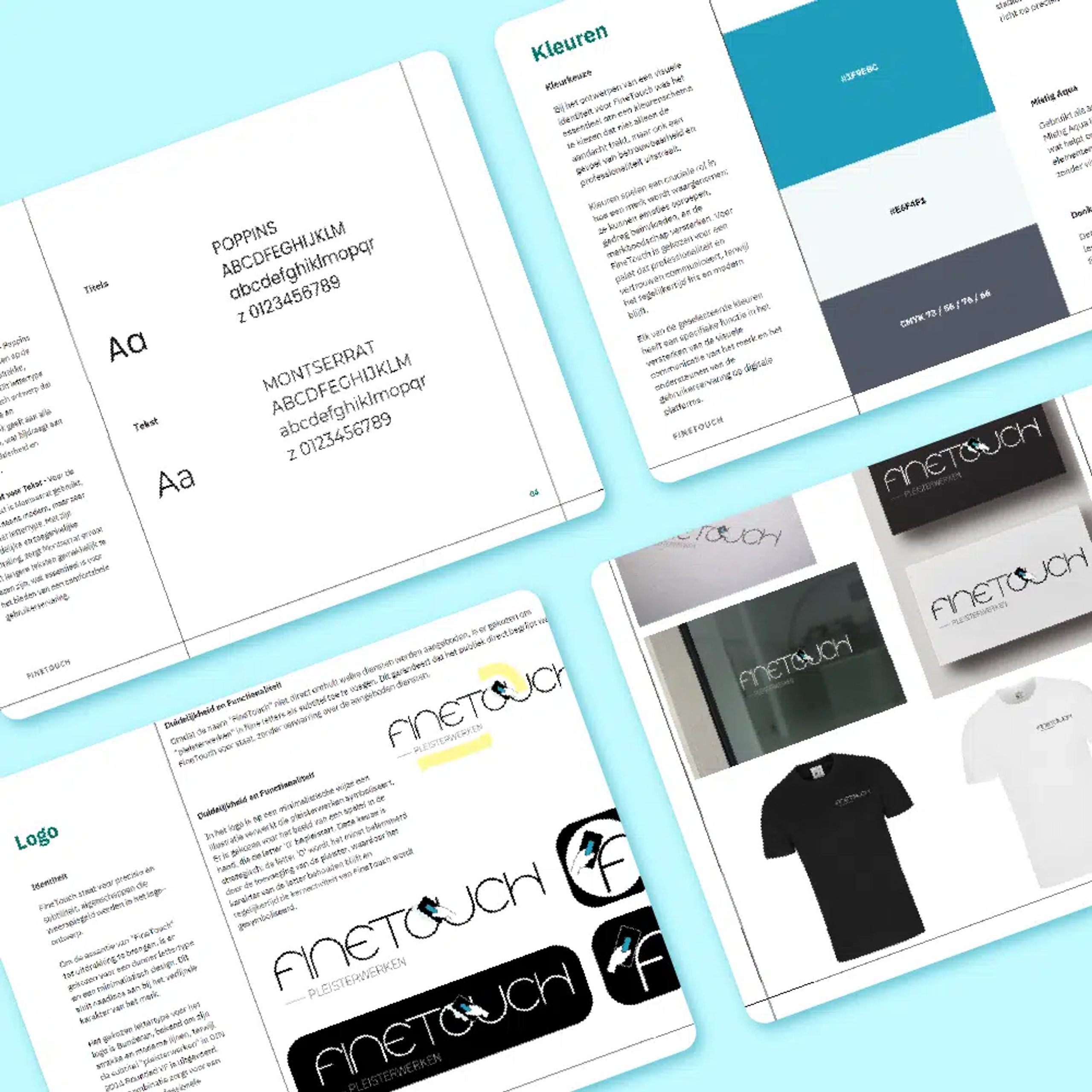 Strakke branding, fris design en een herkenbaar logo.