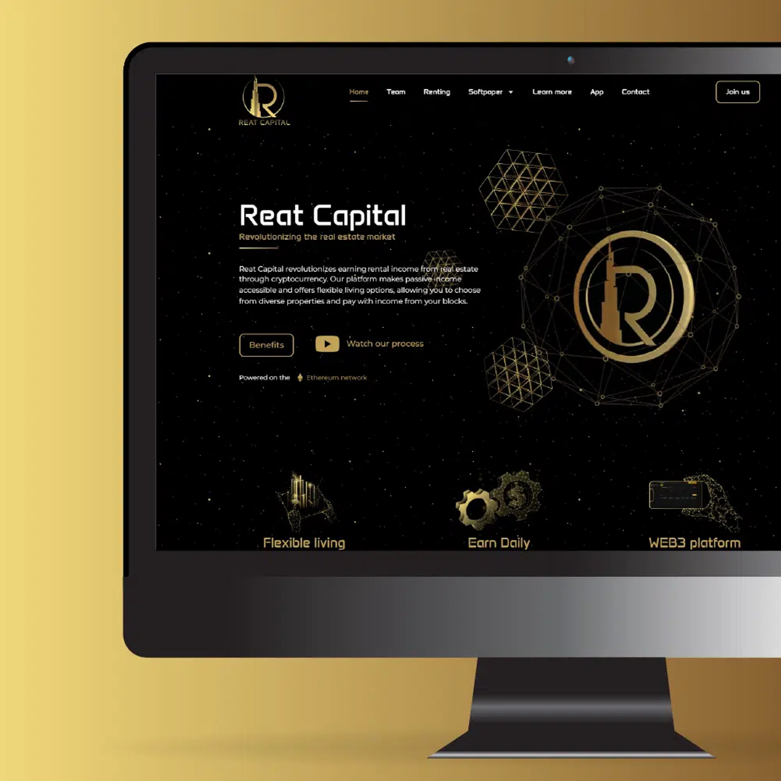 Reat Capital: Een website die complexe informatie eenvoudig en snel uitlegt.