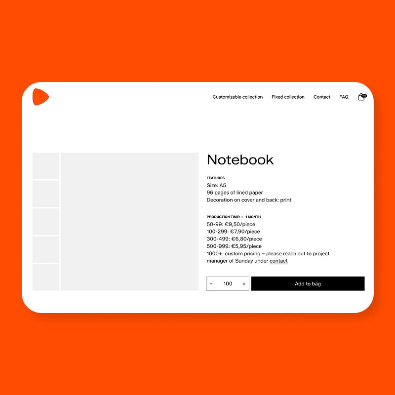 Duidelijke productpagina