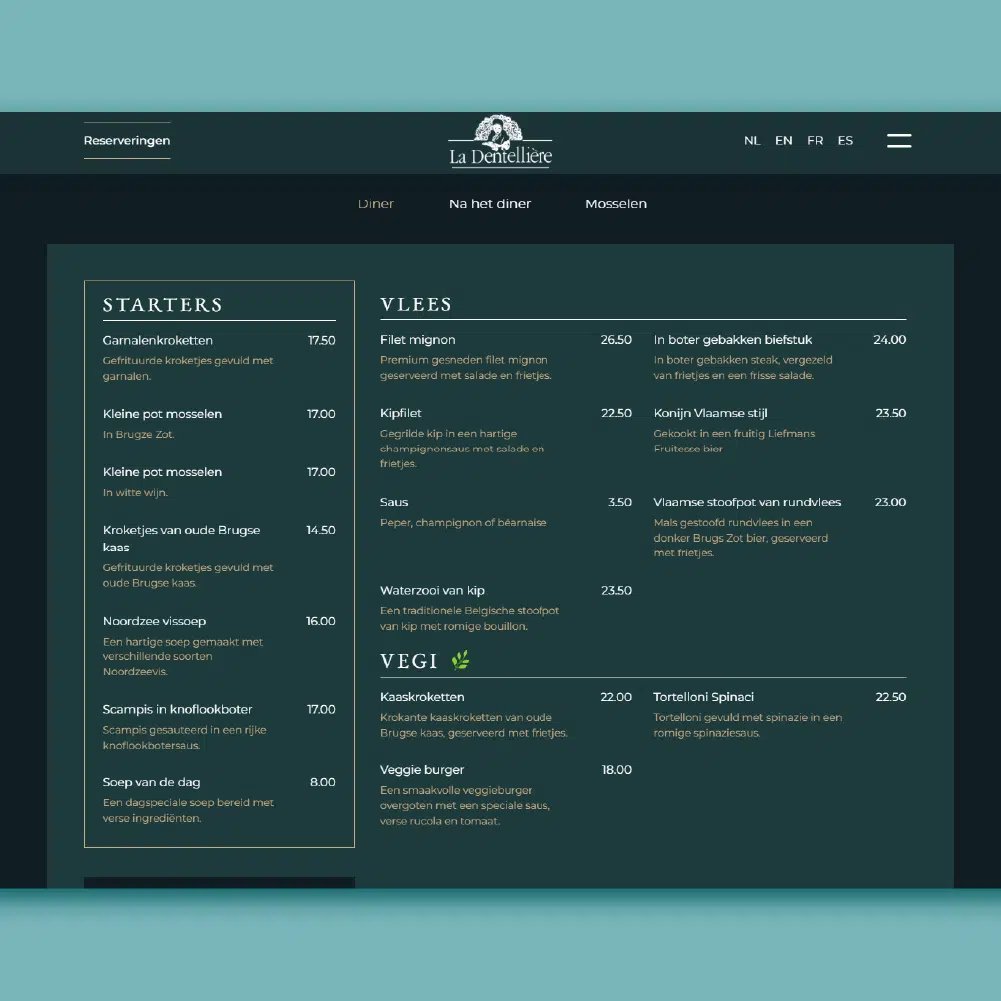 Geïntegreerd menu