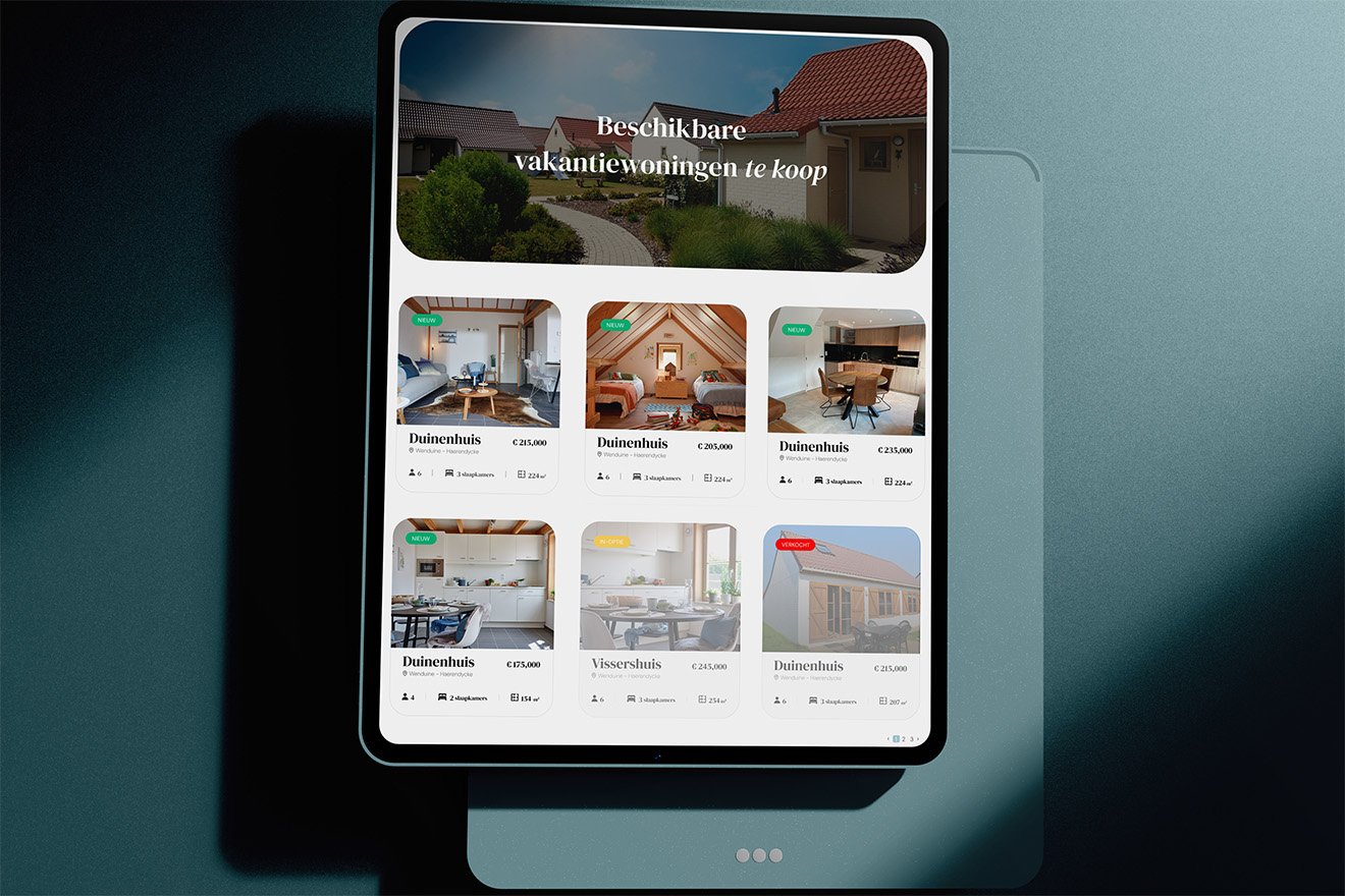 Een duidelijk overzicht van alle beschikbare woningen
